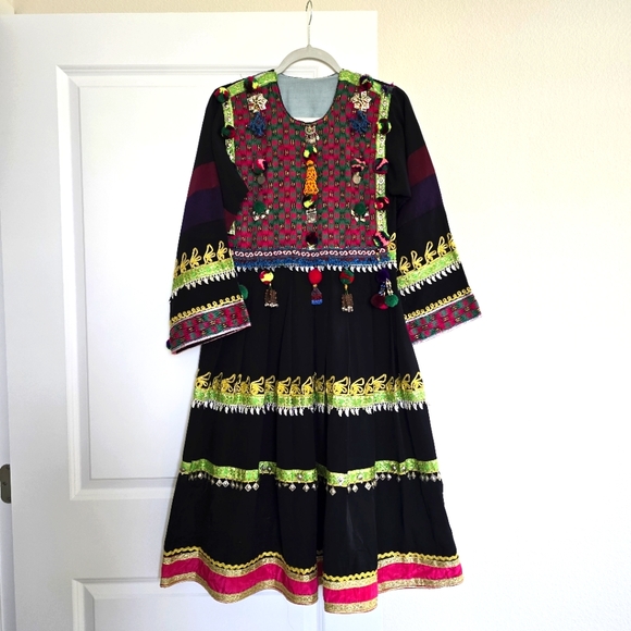 Vintage Other - Afghan Girls Dress - Anarkali Size 32"